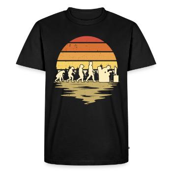 Gamer Evolution Gaming Zocken Video Game - Men's Premium Organic T-Shirt - black - Front - Nico (187cm)