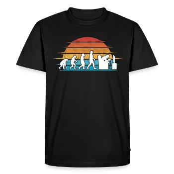 Gamer Evolution Gaming Zocken Video Game - Men's Premium Organic T-Shirt - black - Front - Nico (187cm)