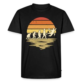 Handball Players Evolution Handball Team - Men's Premium Organic T-Shirt - black - Front - Nico (187cm)