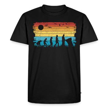 Garbage Man Evolution Garbage Truck - Men's Premium Organic T-Shirt - black - Front - Nico (187cm)