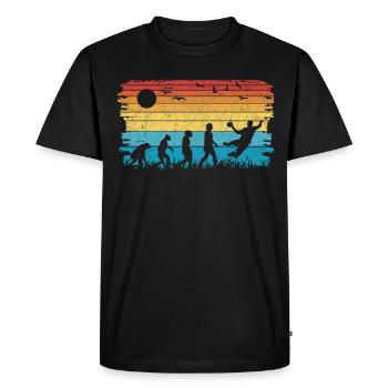 Handball Players Evolution Handball Team - Men's Premium Organic T-Shirt - black - Front - Nico (187cm)