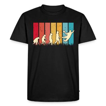 Handball Players Evolution Handball Team - Men's Premium Organic T-Shirt - black - Front - Nico (187cm)