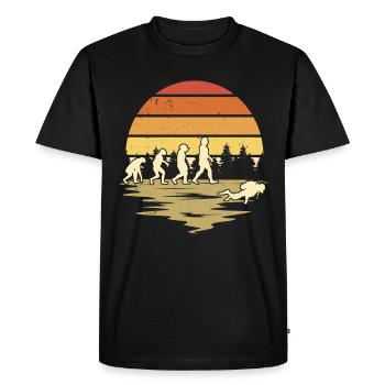 Diver Evolution Diving Dive Snorkel - Men's Premium Organic T-Shirt - black - Front - Nico (187cm)