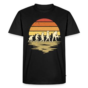 Tree Cutter Evolution Axe Forester Forester - Men's Premium Organic T-Shirt - black - Front - Nico (187cm)