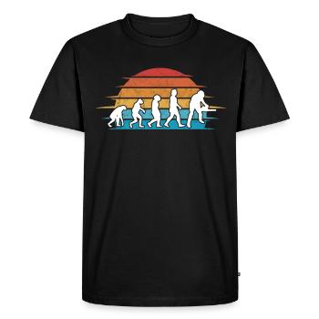 Tree Cutter Evolution Axe Forester Forester - Men's Premium Organic T-Shirt - black - Front - Nico (187cm)