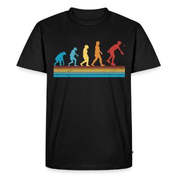 Pickleball Evolution Joueurs de pickleball - T-shirt Premium bio Homme - noir - Devant - Nico (187cm)