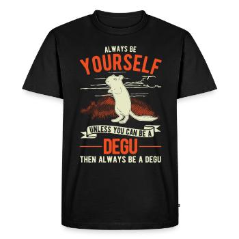 Soyez toujours vous-même Degu Walddegu - T-shirt Premium bio Homme - noir - Devant - Nico (187cm)