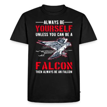 Soyez toujours vous-même Faucon Fauconnerie Faucon - T-shirt Premium bio Homme - noir - Devant - Nico (187cm)