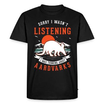 Aardvark Cadeau Aardvark - T-shirt Premium bio Homme - noir - Devant - Nico (187cm)