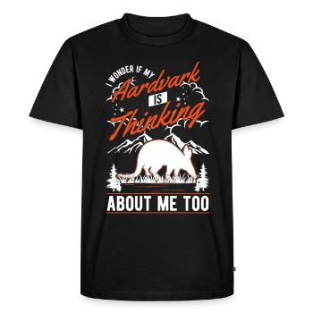 Aardvark Cadeau Aardvark - T-shirt Premium bio Homme - noir - Devant - Nico (187cm)