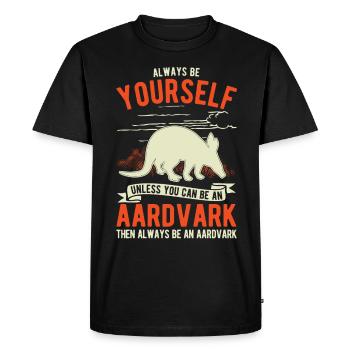 Soyez toujours vous-même, Aardvark Erdferkel - T-shirt Premium bio Homme - noir - Devant - Nico (187cm)
