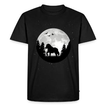 Lune de poney Shetland - T-shirt Premium bio Homme - noir - Devant - Nico (187cm)