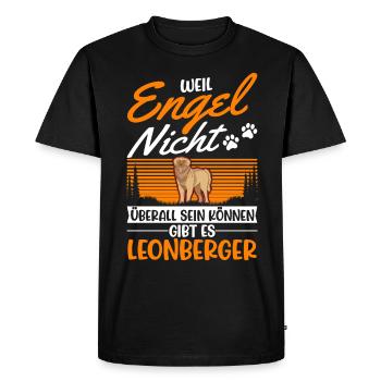 Leonberger Engel - T-shirt Premium bio Homme - noir - Devant - Nico (187cm)