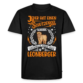 Leonberg Ange Gardien - T-shirt Premium bio Homme - noir - Devant - Nico (187cm)