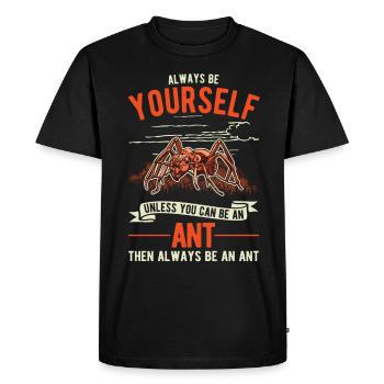 Fourmis, Fourmilière, Fourmilières, Fourmis De Feu - T-shirt Premium bio Homme - noir - Devant - Nico (187cm)