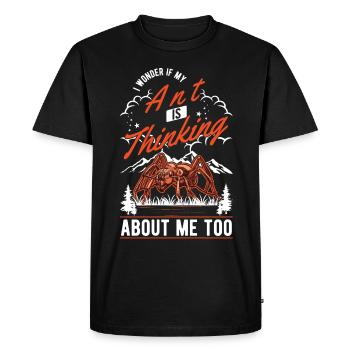 Fourmis, Fourmilière, Fourmilières, Fourmis De Feu - T-shirt Premium bio Homme - noir - Devant - Nico (187cm)