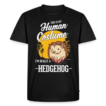 Déguisement Hérisson Halloween - T-shirt Premium bio Homme - noir - Devant - Nico (187cm)