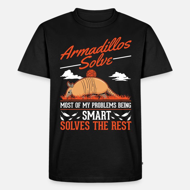 Gürteltier Geschenk Armadillo - Männer Premium Bio T-Shirt - Schwarz