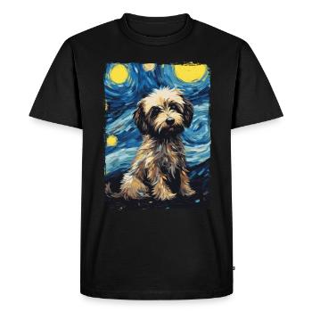 Havanese Starry Night - Men's Premium Organic T-Shirt - black - Front - Nico (187cm)