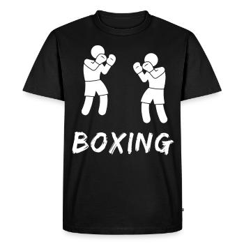 Boxing - Men's Premium Organic T-Shirt - black - Front - Nico (187cm)