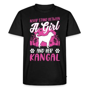 Kangal Girl Chien de berger d’Anatolie - T-shirt Premium bio Homme - noir - Devant - Nico (187cm)
