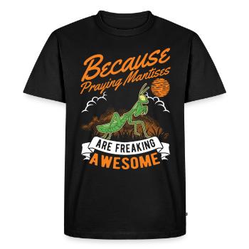 Mante religieuse mante mante mante - T-shirt Premium bio Homme - noir - Devant - Nico (187cm)