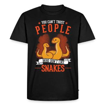 Propriétaire des serpents Serpent de maïs Serpent - T-shirt Premium bio Homme - noir - Devant - Nico (187cm)