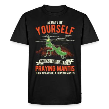 Soyez toujours vous-même Mante religieuse Gottesanbeterin - T-shirt Premium bio Homme - noir - Devant - Nico (187cm)