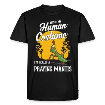 Costume de mante religieuse mante mante mante mante - T-shirt Premium bio Homme - noir - Devant - Nico (187cm)