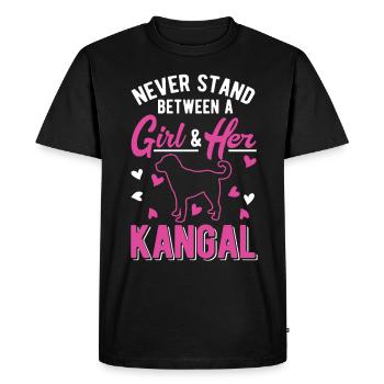Kangal Girl Chien de berger d’Anatolie - T-shirt Premium bio Homme - noir - Devant - Nico (187cm)