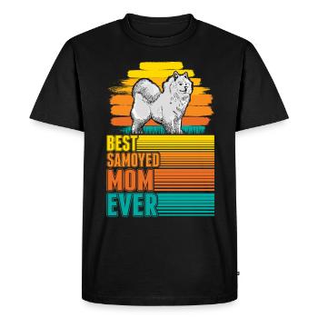 Best Samoyed Mom Ever Samojede - Men's Premium Organic T-Shirt - black - Front - Nico (187cm)