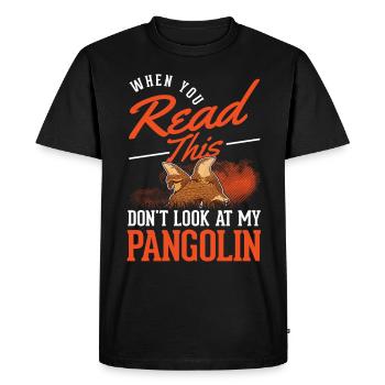 Pangolin cadeau Pangolin - T-shirt Premium bio Homme - noir - Devant - Nico (187cm)