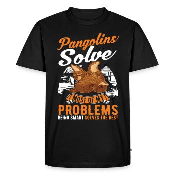 Pangolin cadeau Pangolin - T-shirt Premium bio Homme - noir - Devant - Nico (187cm)
