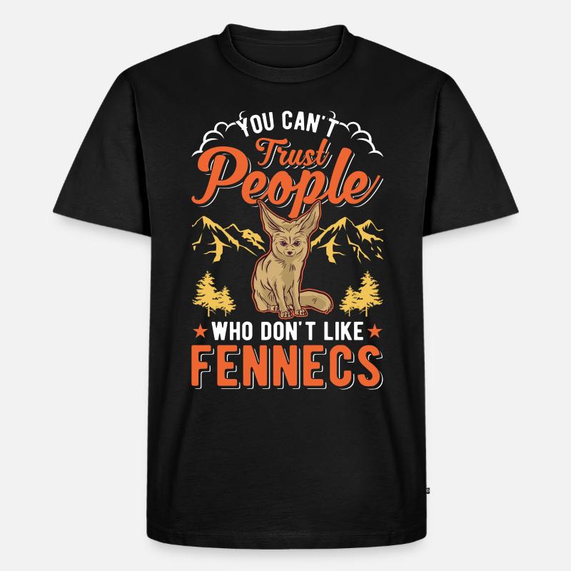 Fennek Geschenk Wüstenfuchs Fennec - Männer Premium Bio T-Shirt - Schwarz
