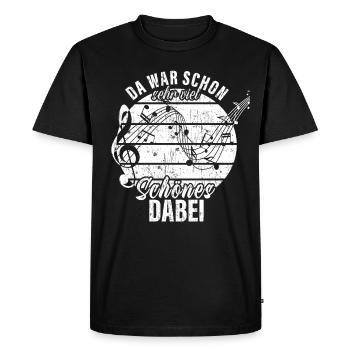 Beaucoup de belles choses avec : chef de chœur, professeur de musique - T-shirt Premium bio Homme - noir - Devant - Nico (187cm)