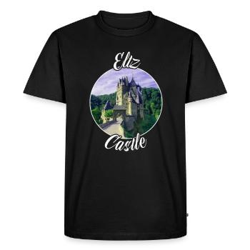 Château d’Eltz Château de conte de fées Allemagne Château Château - T-shirt Premium bio Homme - noir - Devant - Nico (187cm)