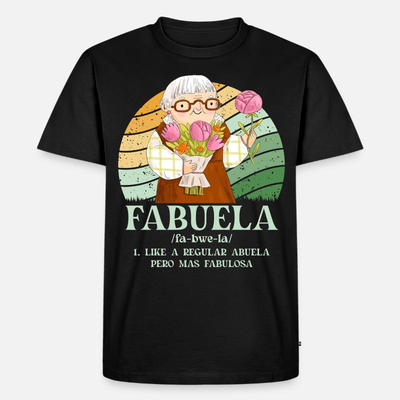 Fabuela - Männer Premium Bio T-Shirt - Schwarz