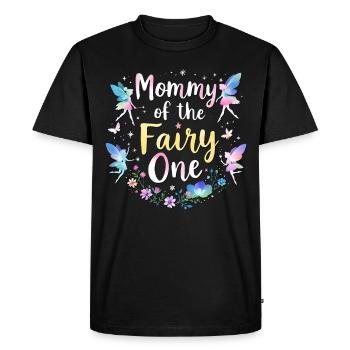 Maman de la Fée - T-shirt Premium bio Homme - noir - Devant - Nico (187cm)