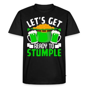 Let's get ready to Stumple - Men's Premium Organic T-Shirt - black - Front - Nico (187cm)