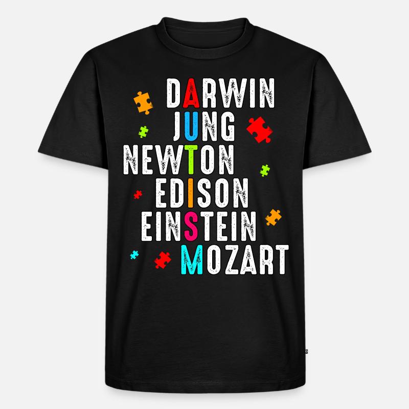 Autismus - Männer Premium Bio T-Shirt - Schwarz