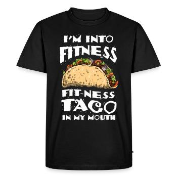 Taco Mardi Torero Salsa Latino Nacho Mexicain - T-shirt Premium bio Homme - noir - Devant - Nico (187cm)