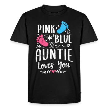 Aunt Godmother Pregnant Baby Sister Niece - Men's Premium Organic T-Shirt - black - Front - Nico (187cm)