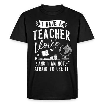 Teacher School Teacher 6th grade Primary school - Men's Premium Organic T-Shirt - black - Front - Nico (187cm)