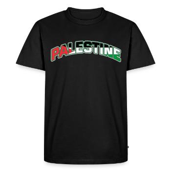 Palestine Cadeau Gratuit Palestine Bande de Gaza - T-shirt Premium bio Homme - noir - Devant - Nico (187cm)