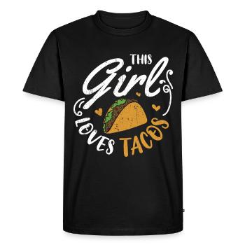 Taco Mexico Food Fast Food Nachos Fiesta Salsa - Men's Premium Organic T-Shirt - black - Front - Nico (187cm)