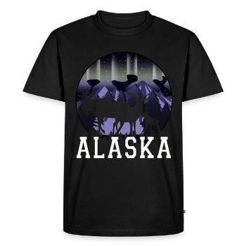 Alaska - T-shirt Premium bio Homme - noir - Devant - Nico (187cm)