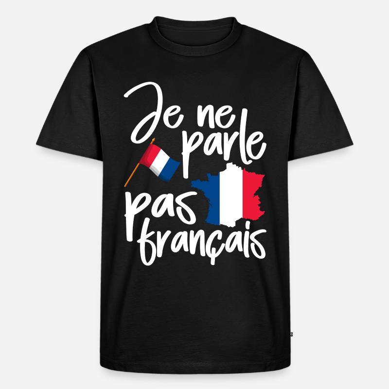 Frankreich - Männer Premium Bio T-Shirt - Schwarz