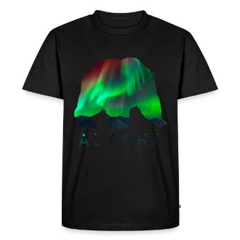 Alaska Gift Kids Men Women USA Nature Ice Cream - Men's Premium Organic T-Shirt - black - Front - Nico (187cm)
