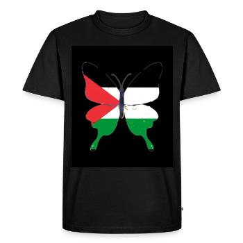Palestine - T-shirt Premium bio Homme - noir - Devant - Nico (187cm)