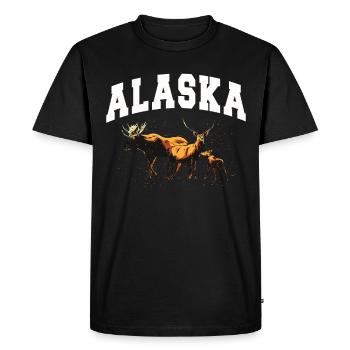 Alaska Gift Kids Men Women USA Nature Ice Cream - Men's Premium Organic T-Shirt - black - Front - Nico (187cm)